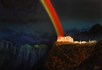 Rainbow over Shambhala (Oil, 70x100)